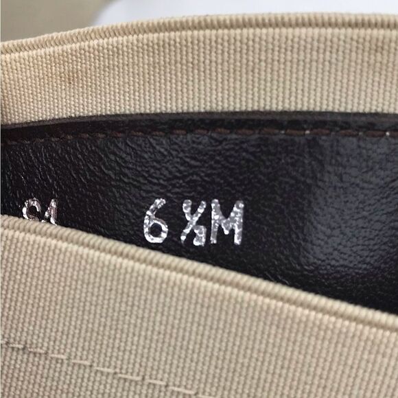 Donald J. Pliner Tan Crisscross Elastic Faux Crocodile Open Toe Heels - Picture 16 of 16